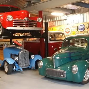Classic Cars, Four Post Lift, and Wall Decor - Terry Goodman from Middletown, PA