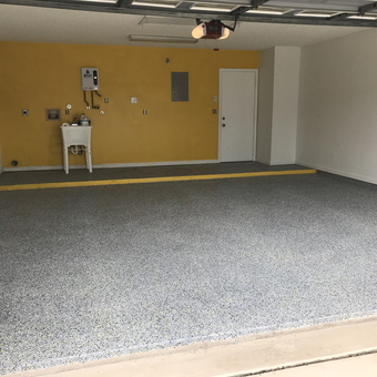 Epoxy Coated Garage Floor and Utility Sink - Michael from Delray Beach, FL