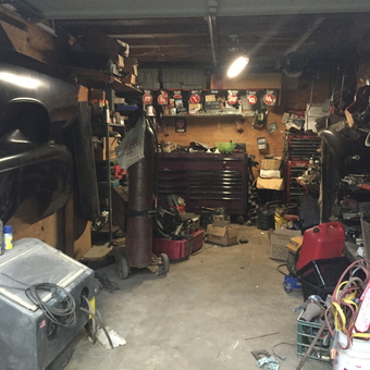 Organized garage with tool chests and car parts - Tim from Erlanger, Ky
