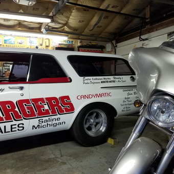Custom Car and Motorcycle in Organized Garage - Brian from Roanoke, IN