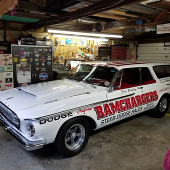 Classic Dodge Race Car and Organized Garage Tools - Brian from Roanoke, IN