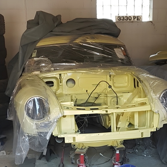 Classic Car Restoration Project with Tools and Tires - HolmesRacing from Norwich