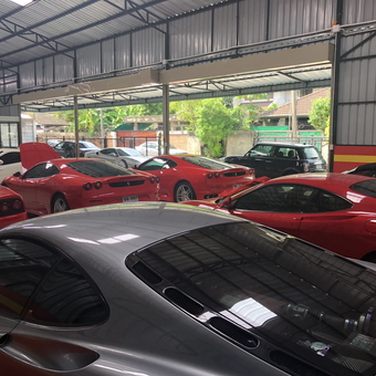 Luxury Sports Cars in Modern Indoor Garage - Auto italia thailand from Ladproaw, Bangkok