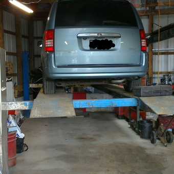 Garage Car Lift with Storage and Tools - lewis carey from Ashton, IIl