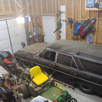 Organized garage with classic car and tools - Brandon Barnett from Odenville, AL