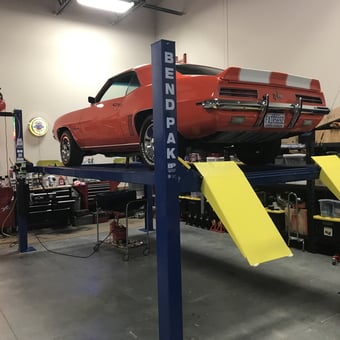 Classic Car on BendPak Lift with Tool Storage - Terry from Huntersville, NC
