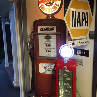 Vintage Gas Pump and NAPA Sign Display - Mitchtr25068 from Woodstock, NY