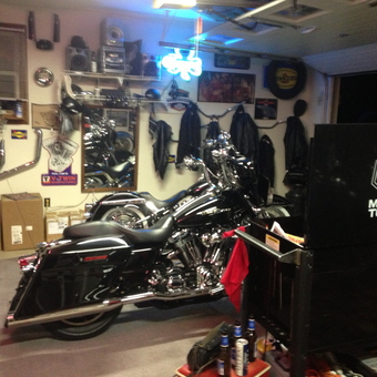 Motorcycle Garage with Matco Tool Chest and Decor - Sam from Herkimer, ny