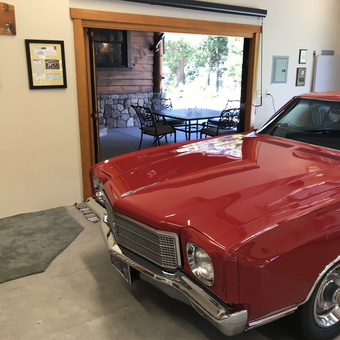 Classic Red Car in Organized Garage - Tom Parsons from Santa Ana, California