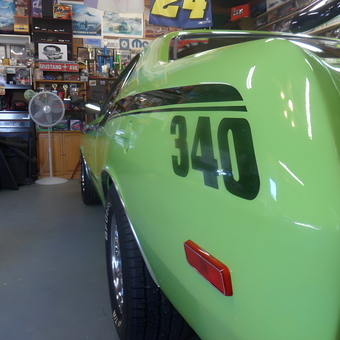 Classic Mopar Garage with Collectibles and Green 340 Car - ED-MOPAR from Ahoskie, NC