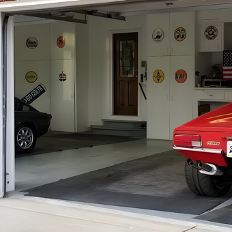 Classic Cars and Vintage Garage Signs Display - Rex from Lebanon, Indiana