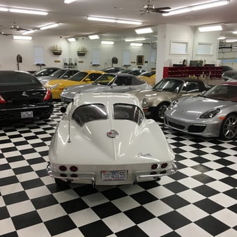 Classic and Modern Cars in Checkered Floor Garage - Jim from Chapel Hill, NC