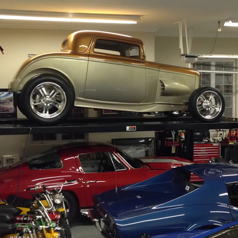 Classic Cars on Atlas Lift in Organized Garage - Scott Mc Niece from Myrtle Beach, South Carolina
