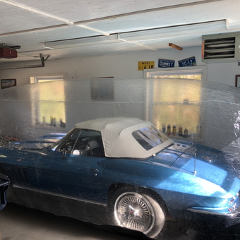 Classic Car in Air Bubble Storage with Garage Decor - Jimmy Dummitt from Oxford, CT