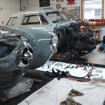 Classic Car Restoration Garage with Tools and Hubcaps - WLEC Craig from Wayne, OH
