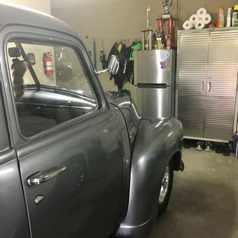 Classic Truck and Metal Storage Cabinets in Garage - Bob from Richmond Hill, GA