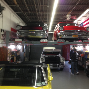 Classic Car Storage Lift and Garage Organization - Joe T from Richmond, NY