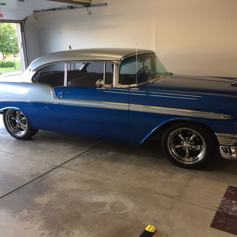 Classic Blue Chevy Bel Air in Clean Garage - Mickey from Youngstown, OH
