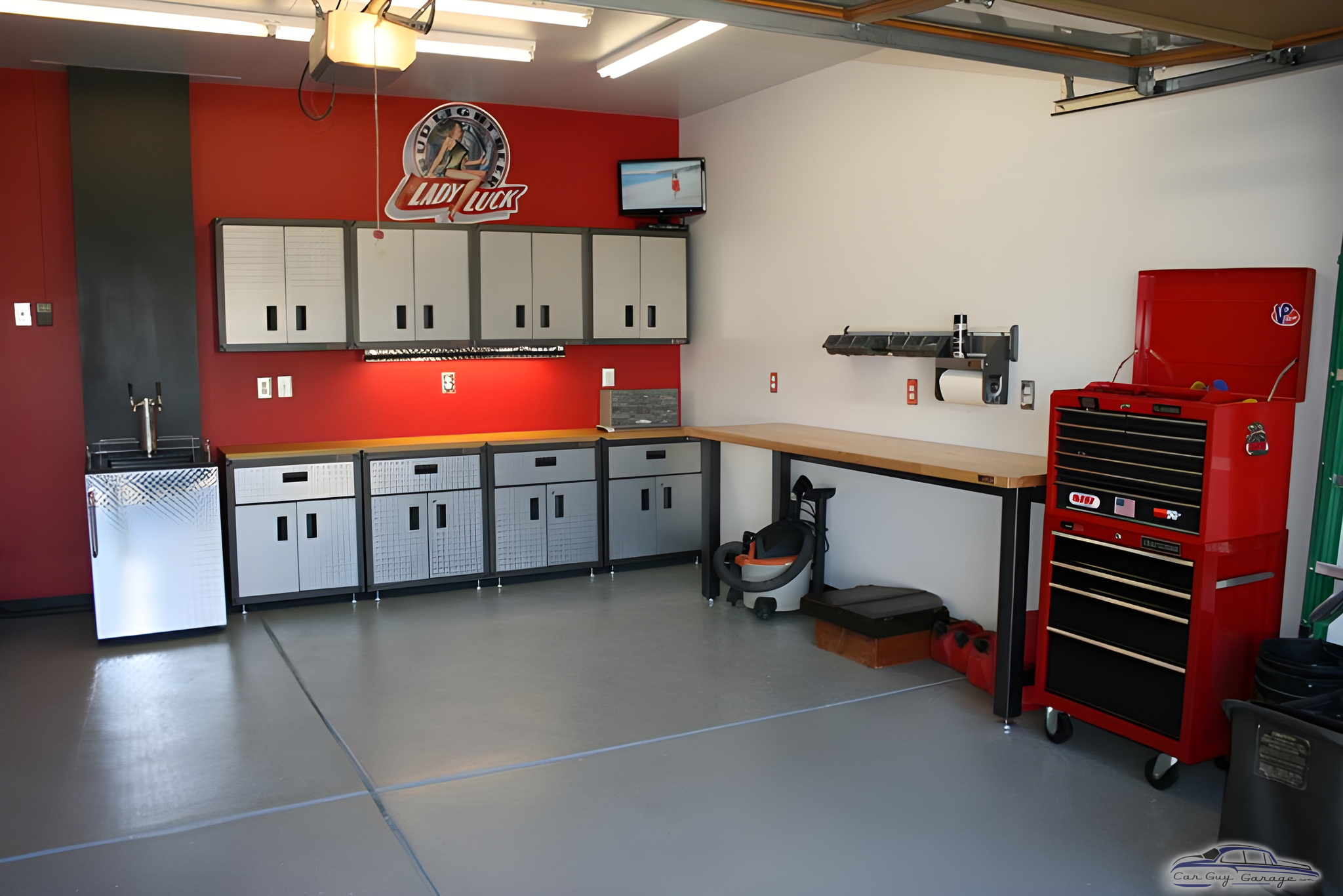 Diamond Plate Cabinets and Red Tool Chest Garage - Duane from Arvada, CO