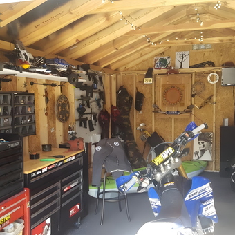 Organized garage with tool chests and workbench - Jeff from Atco, NJ