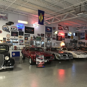 Classic Cars and Automotive Decor in Custom Garage - Steve from Marco Island, FL