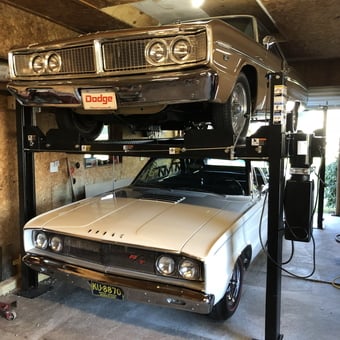 Classic Dodge Cars on Four Post Lift - Kevsdodge from Middleville, MI