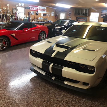Show Car Garage with Epoxy Floor and Trophy Display - Ron from Russellville, KY