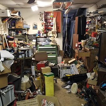 Cluttered Garage with Tool Chest and Shelving - Bob from Dallas, TX