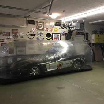 Garage with Car Capsule, Signs, and Decor - Patrick from Tuscola, IL