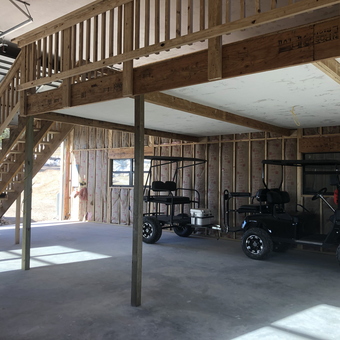 Spacious Garage With Loft and Golf Carts - Joe from KERRVILE TX, TX