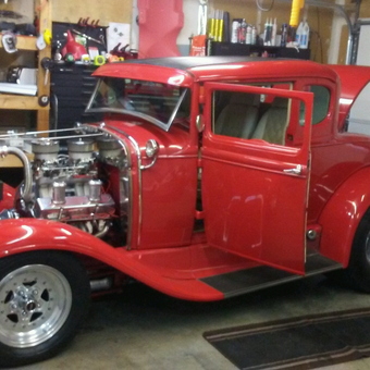 Classic Red Hot Rod and Garage Storage Shelves - newk from Auburn, WA