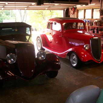 Classic Hot Rods and Organized Garage Shelving - Skip from Wauwatosa, WI