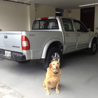 Silver Chevy Pickup in Clean Garage with Hose Reel - John from Black Creek, GA