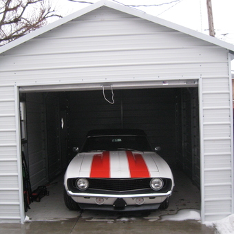 Metal Garage with Classic Car and Tools - Eliel from Junction City, KS