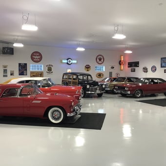 Classic Car Collection with Vintage Garage Signs - Dave T from Saco, ME