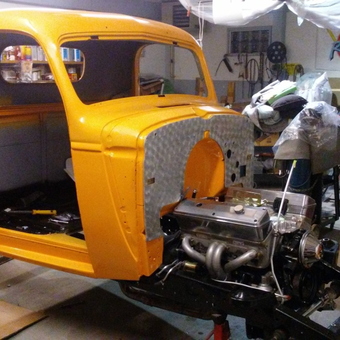 Classic Truck Restoration in Progress with Tools and Parts - Scheem from Clark's mills, PA