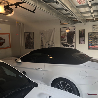 Classic Car Garage With Wall Art and Neon Signs - MrfiveO from Weston, FL