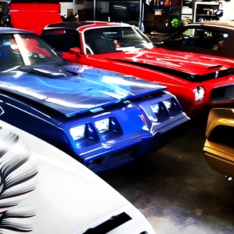 Classic Pontiac Trans Ams in a Collector Garage - Bandit from Bakersfield, CA