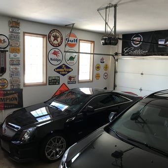 Vintage Garage Signs, License Plates, and Cadillac Banner - Silver Fox from Sylvania, OH