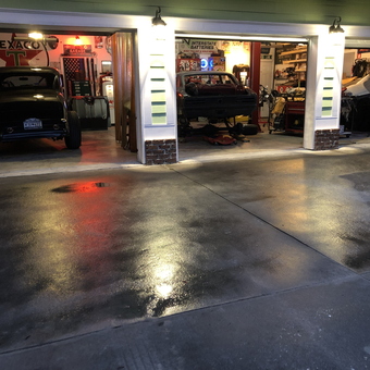 Classic car garage with vintage decor and tools - Jr. from Charleston, SC