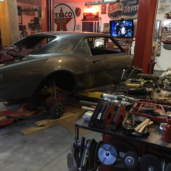 Classic car restoration garage with tools and lift - Jr. from Charleston, SC