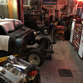 Classic Car Restoration Garage with Vintage Gas Pumps - Jr. from Charleston, SC
