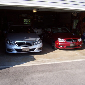 Two Mercedes-Benz Cars in Organized Garage - Bradley from Butler, PA