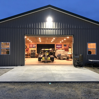 Spacious Garage with Workshop Lighting and Tool Storage - Robert from Tuckerton, NJ