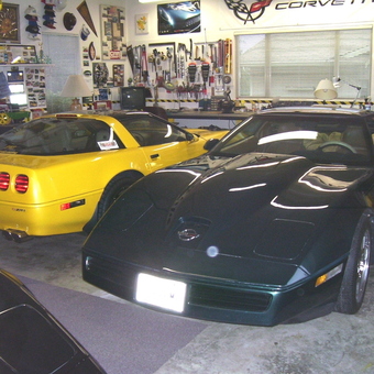 Corvette Garage with Wall Tools and Decor - Bill from Oak Harbor, WA