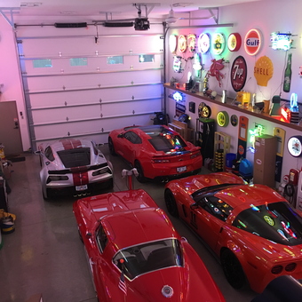 Garage with Corvettes and Neon Signs - Jeff from Canal Winchester, OH