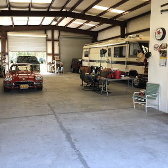 Spacious garage with classic car, RV, and storage - Frank from Chino, CA