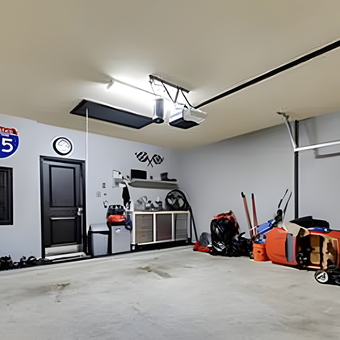 Organized garage with storage cabinets and tools - Yissel from brooklyn, FL