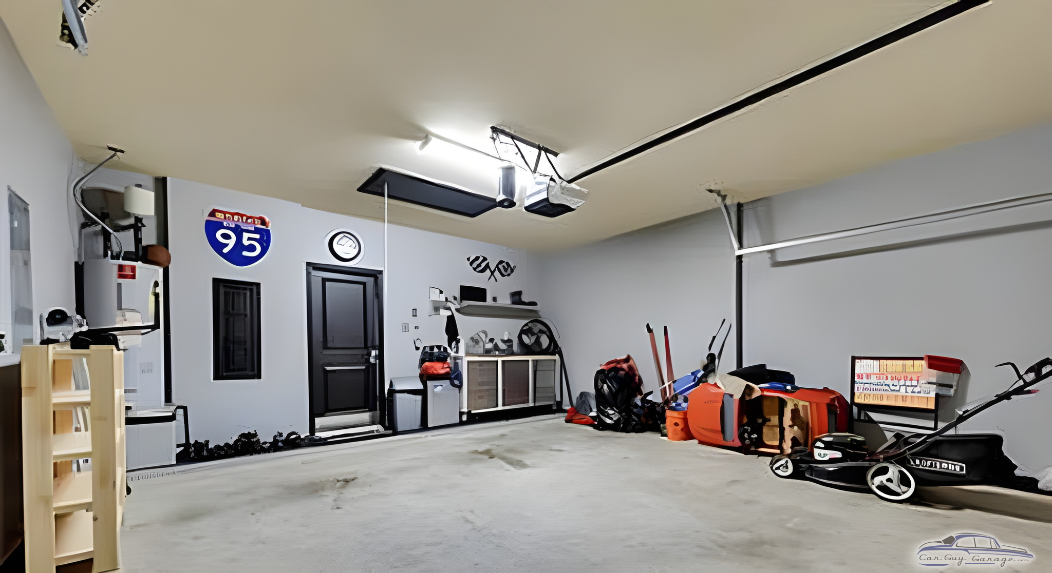 Organized garage with storage cabinets and tools - Yissel from brooklyn, FL