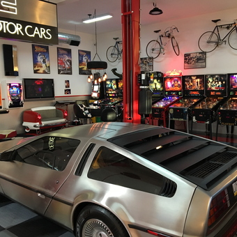 DeLorean, pinball machines, and garage decor - Tony from Coopersburg, PA
